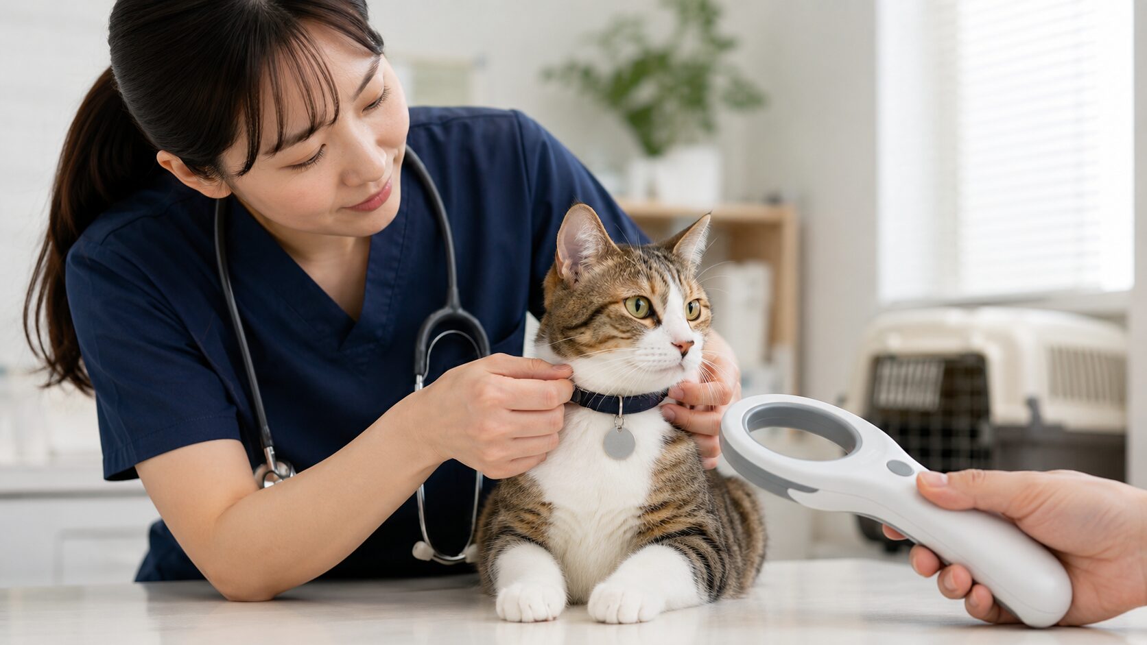 猫の迷子札とマイクロチップを確認する脱走時に備えた身元表示対策